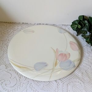 Mikasa Bone China Swiss Garden Cheese & Cracker Board Serving Platter Tulips